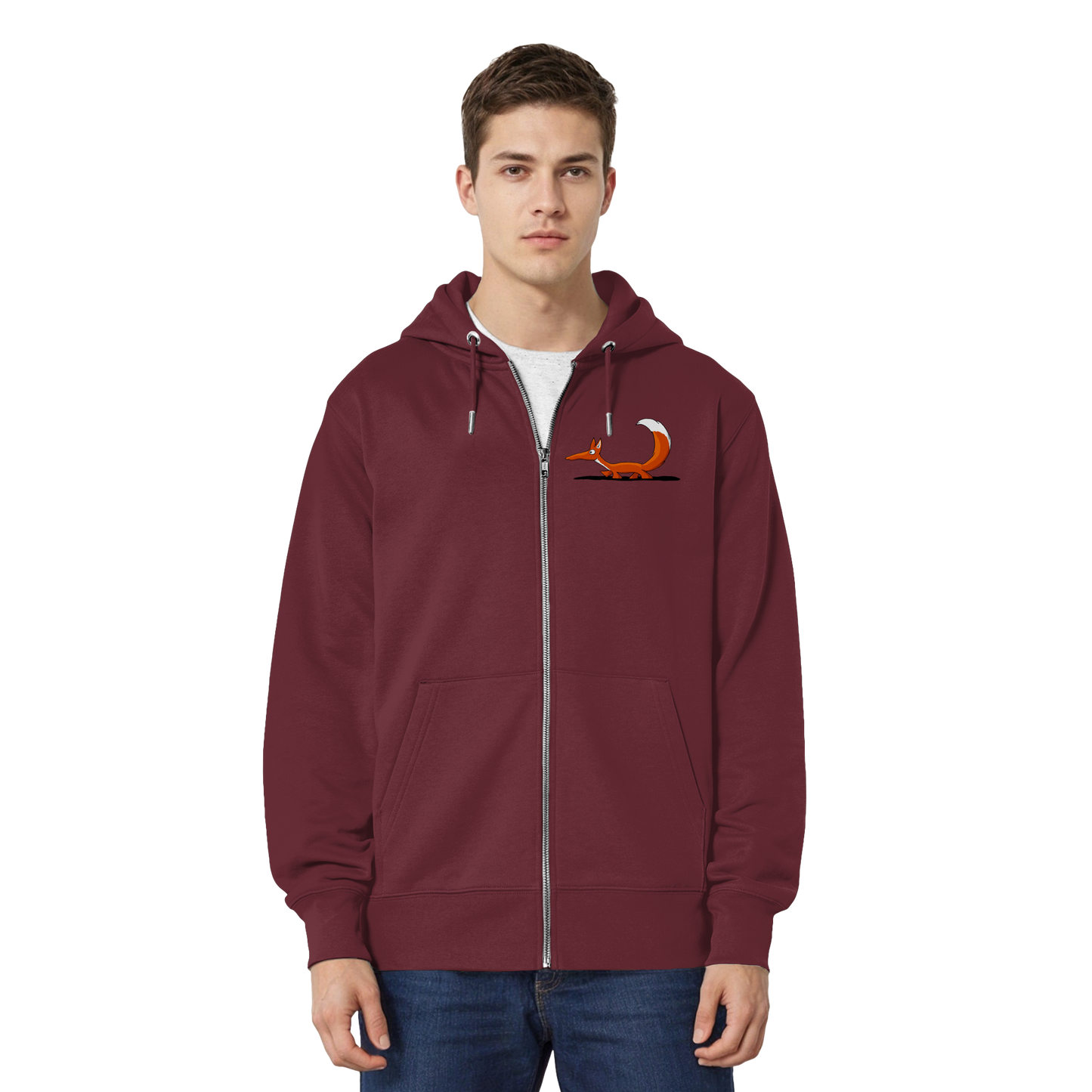 Lässiger cooler Fuchs | Mr. Fox, der Schleicher - Organic Relaxed Zipper