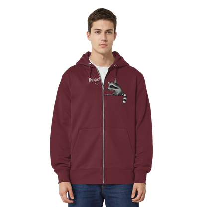 Nope! Frecher verwegener Waschbär - Organic Relaxed Zipper