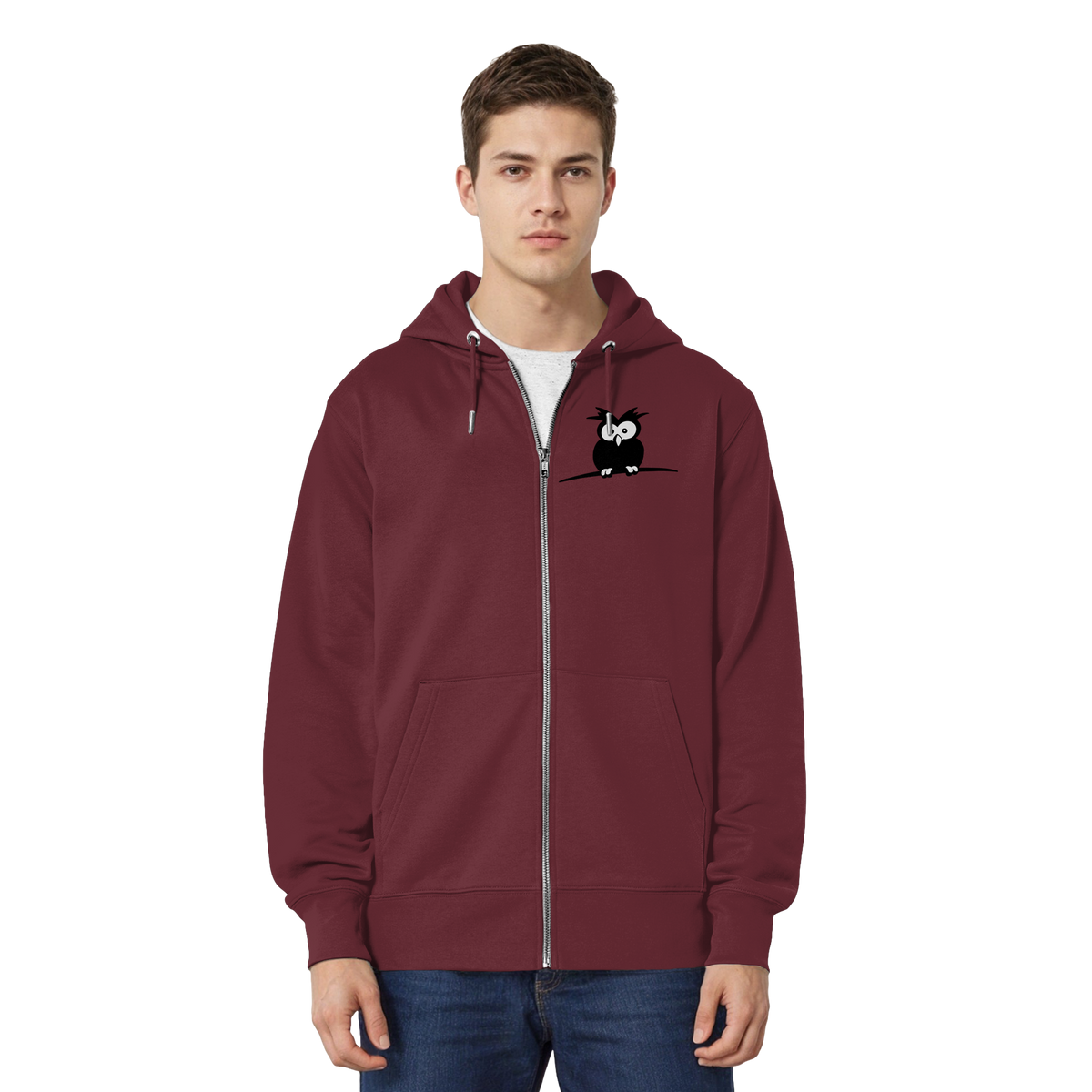 Kleine struppige Eule - Organic Relaxed Zipper