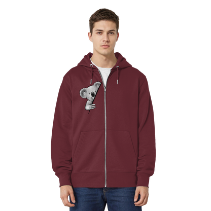Koala Bär Illustration - Organic Relaxed Zipper