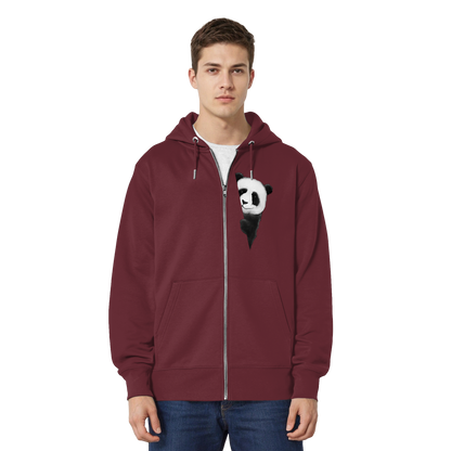 Panda Bär Illustration - Organic Relaxed Zipper