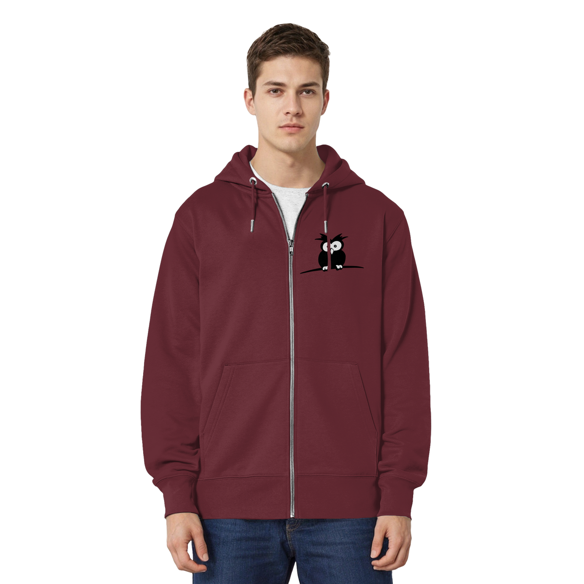 Kleine struppige Eule - Organic Relaxed Zipper