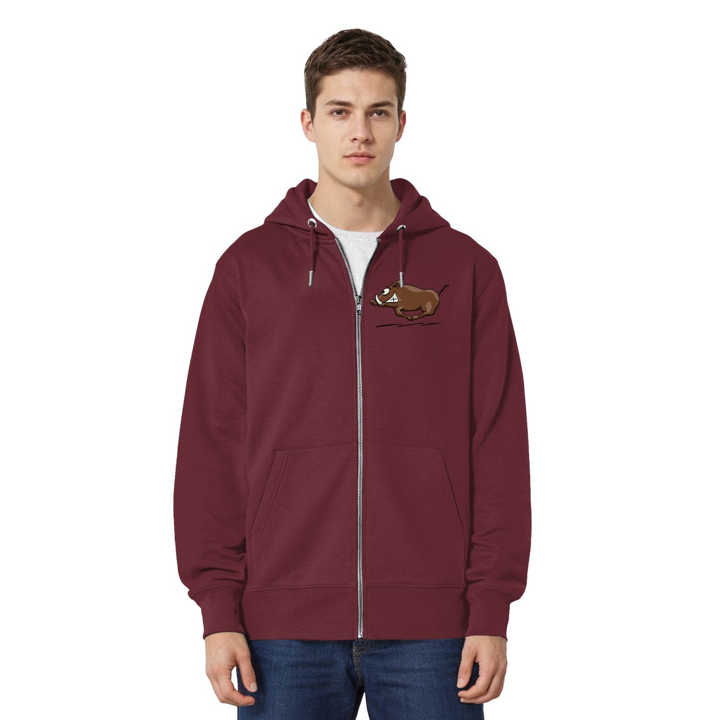 sauwildes Wildschwein | Wildsau  - Organic Relaxed Zipper