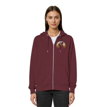 Retro Eichhörnchen Silhouette - Organic Relaxed Zipper