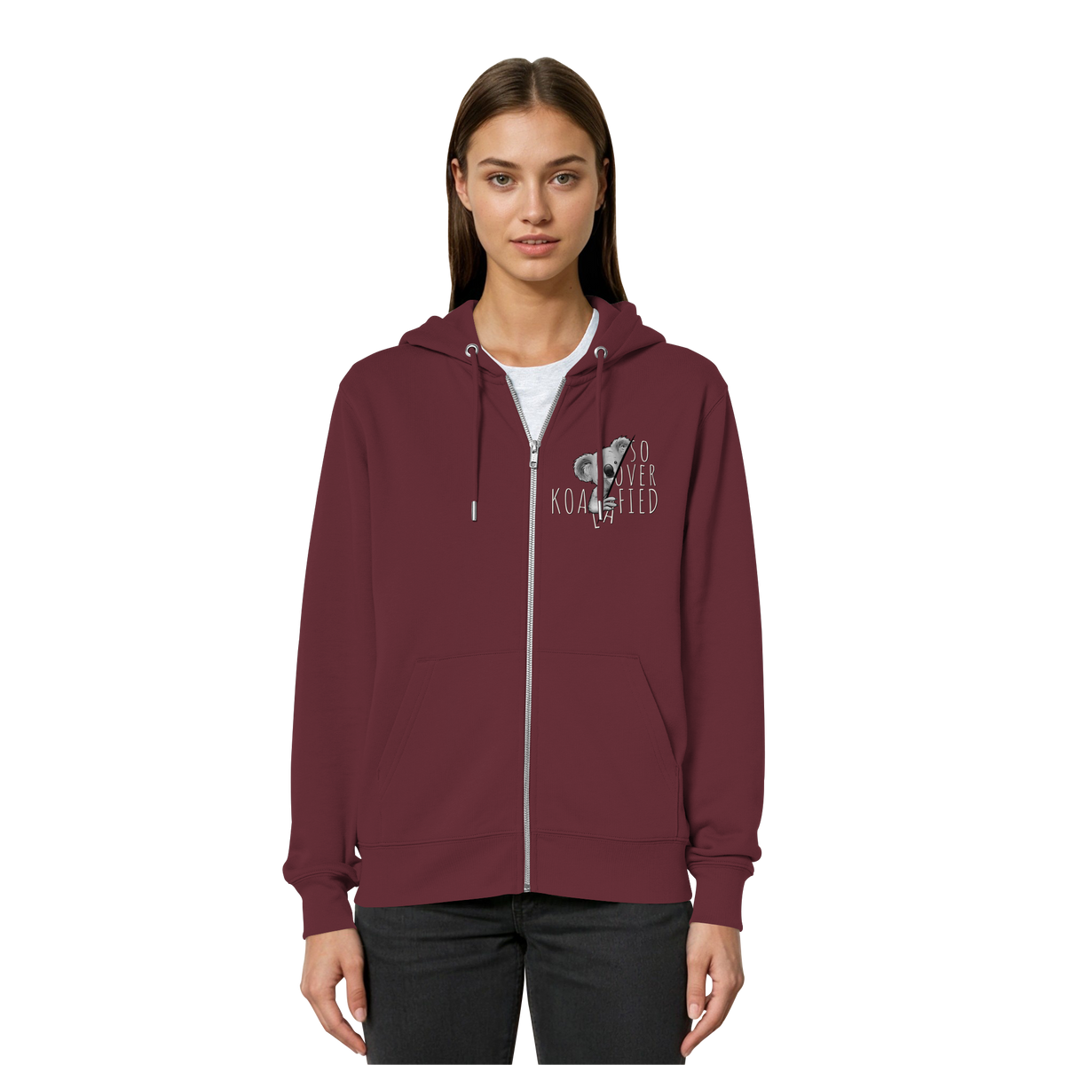 So Over-Koalafied Koala - Organic Relaxed Zipper