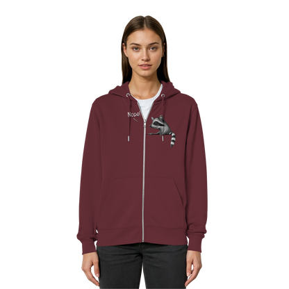 Nope! Frecher verwegener Waschbär - Organic Relaxed Zipper