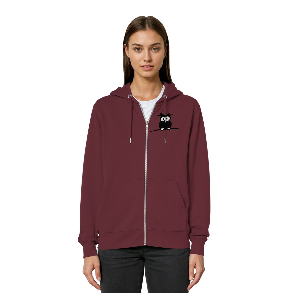 Kleine struppige Eule - Organic Relaxed Zipper