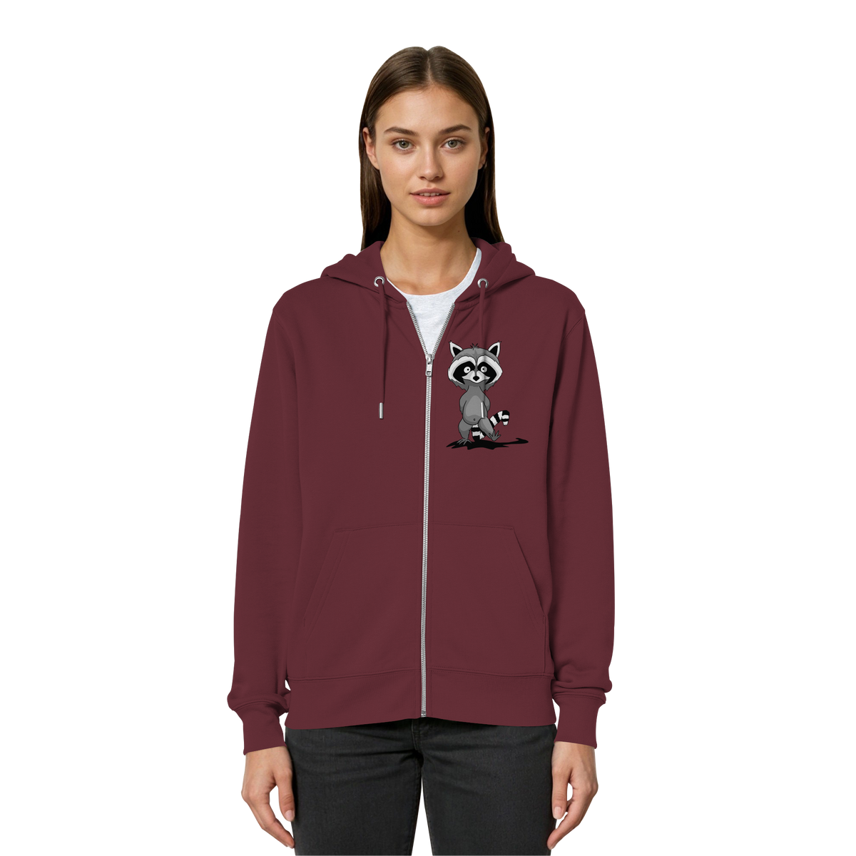 Frecher kleiner Waschbär - Organic Relaxed Zipper