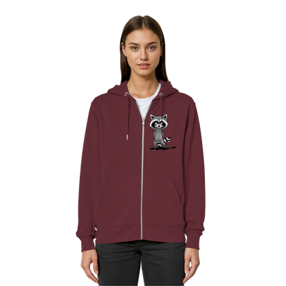 Frecher kleiner Waschbär - Organic Relaxed Zipper