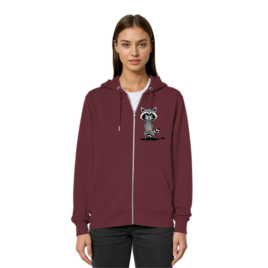 Frecher kleiner Waschbär - Organic Relaxed Zipper