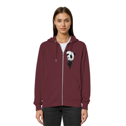 Panda Bär Illustration - Organic Relaxed Zipper