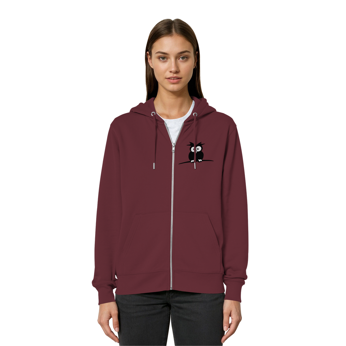 Kleine struppige Eule - Organic Relaxed Zipper