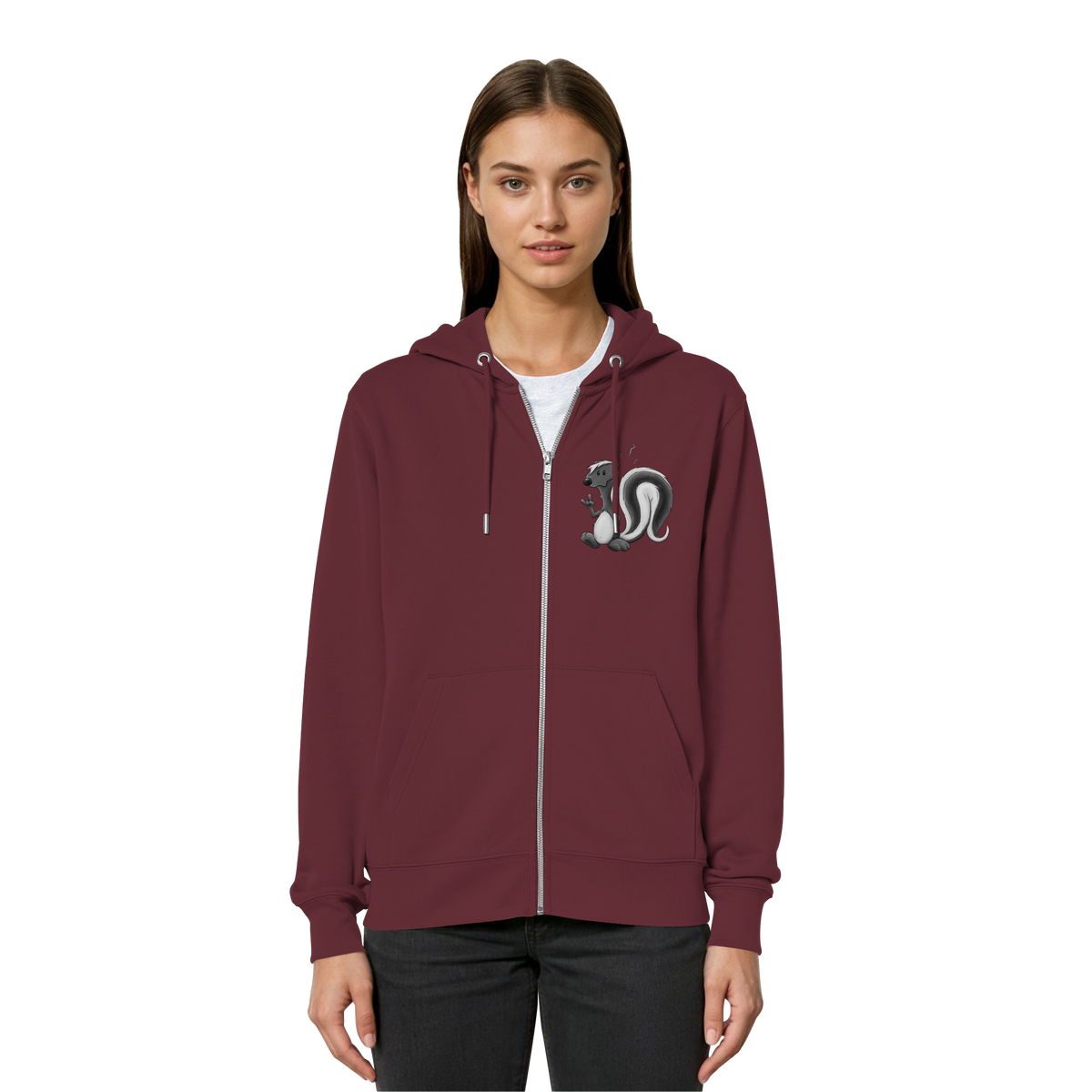 Lustig stinkiges Stinktier - Organic Relaxed Zipper