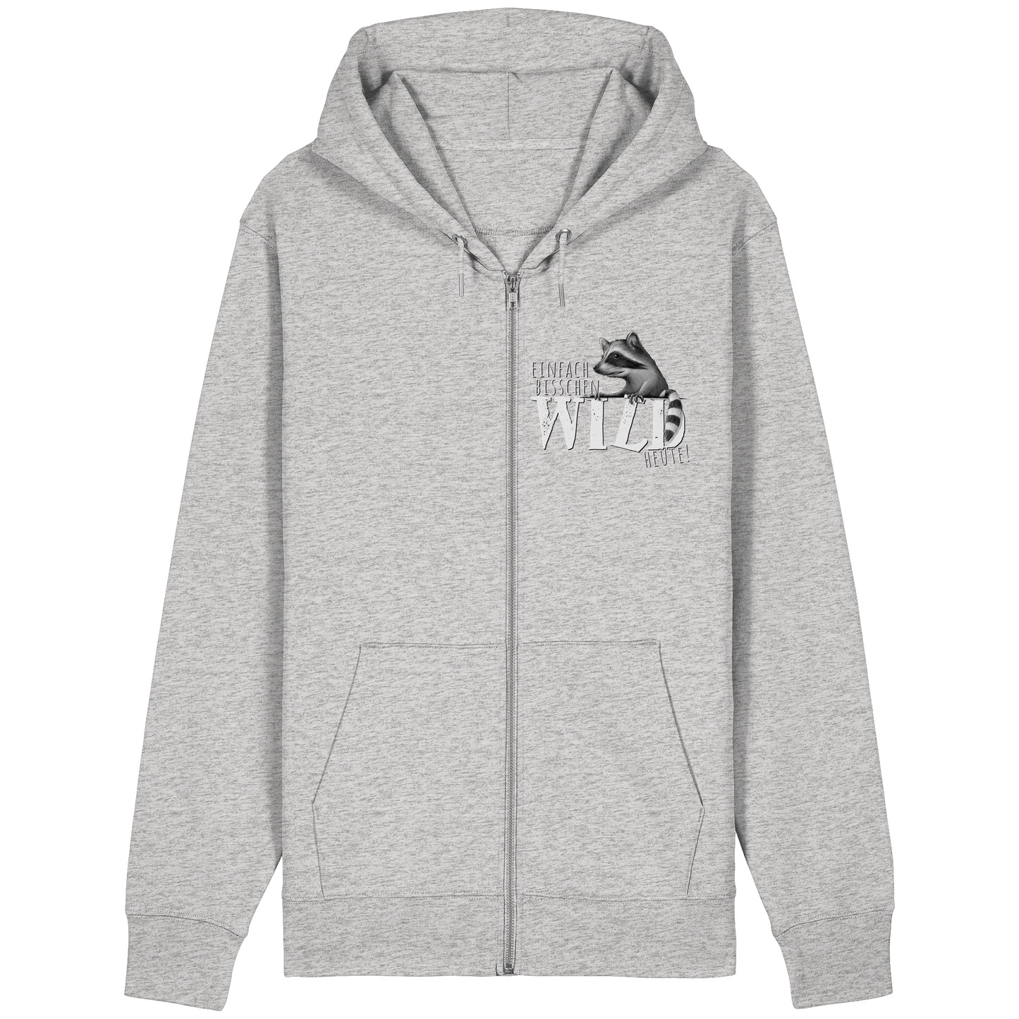 Bisschen wild heute! Waschbär - Organic Relaxed Zipper