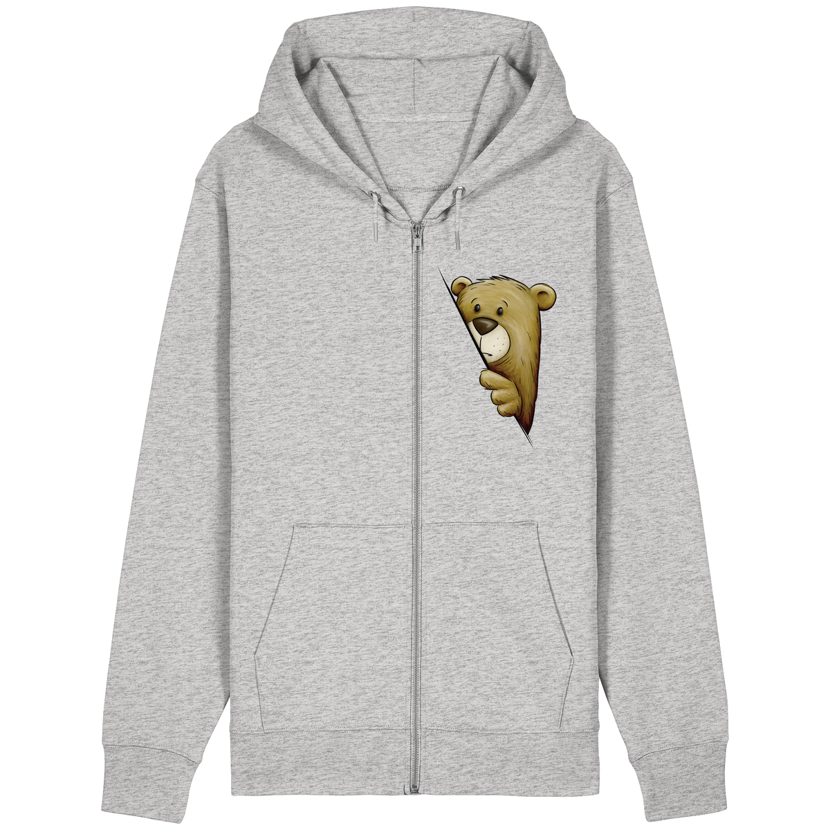 Funky Bär Illustration - Organic Relaxed Zipper