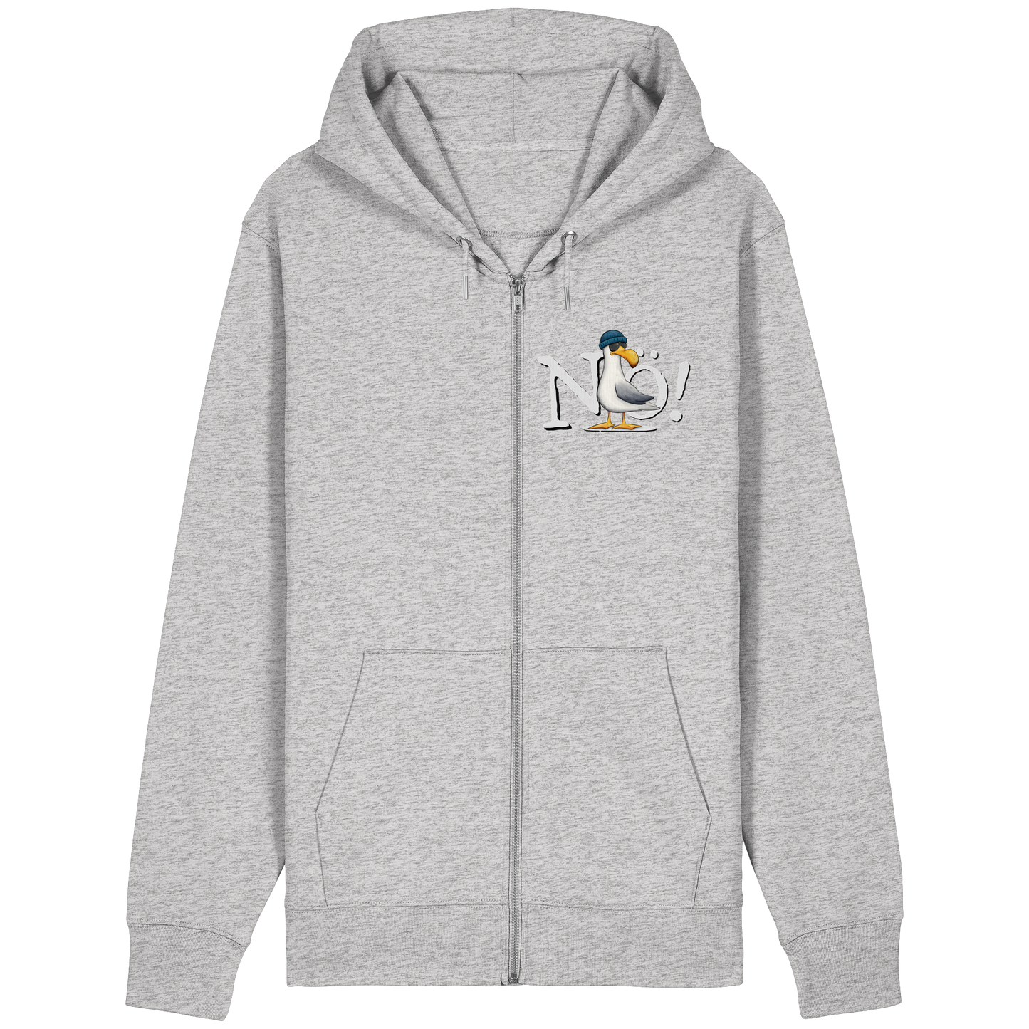 Nö Kein Bock Möwe - Organic Relaxed Zipper