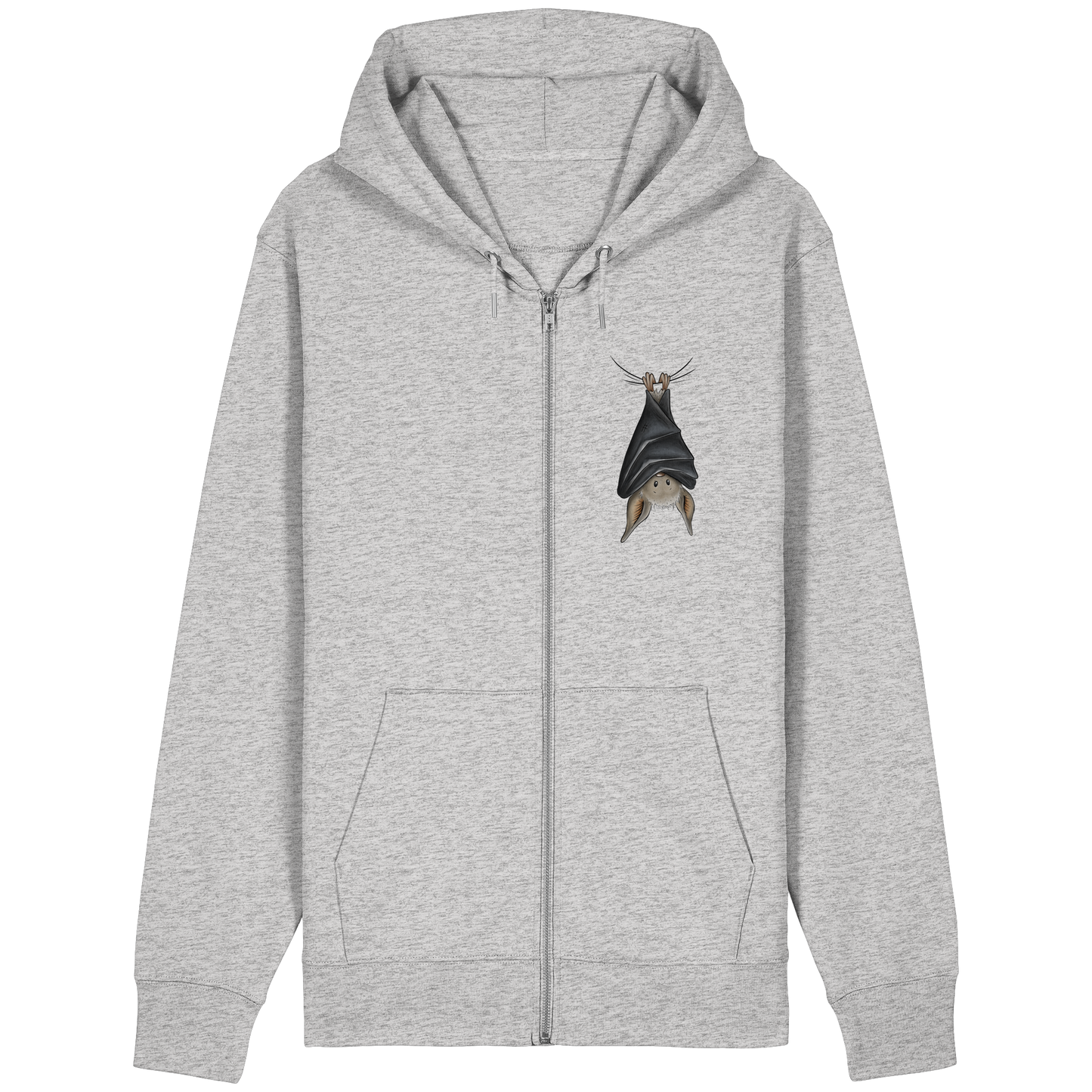 Lustig chillende Fledermaus - Organic Relaxed Zipper