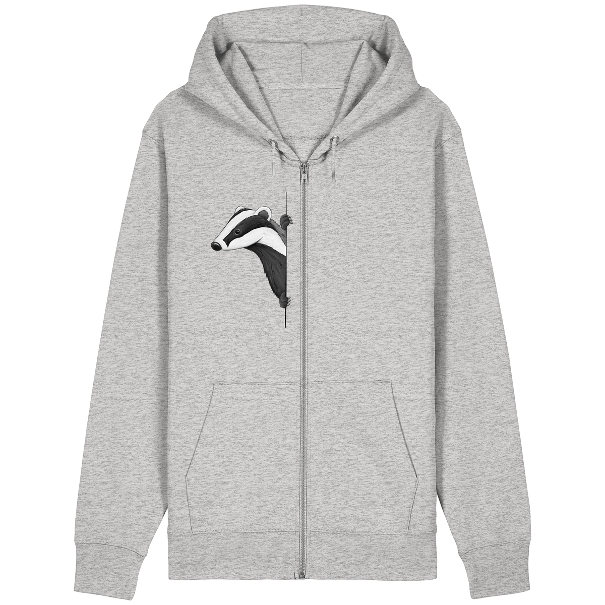Lässiger Dachs Meister Grimbart - Organic Relaxed Zipper