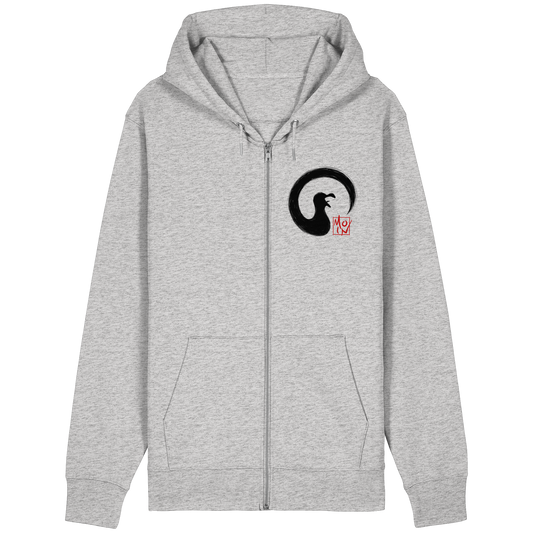 Moin kreischende japanische Enso Möwe - Organic Relaxed Zipper