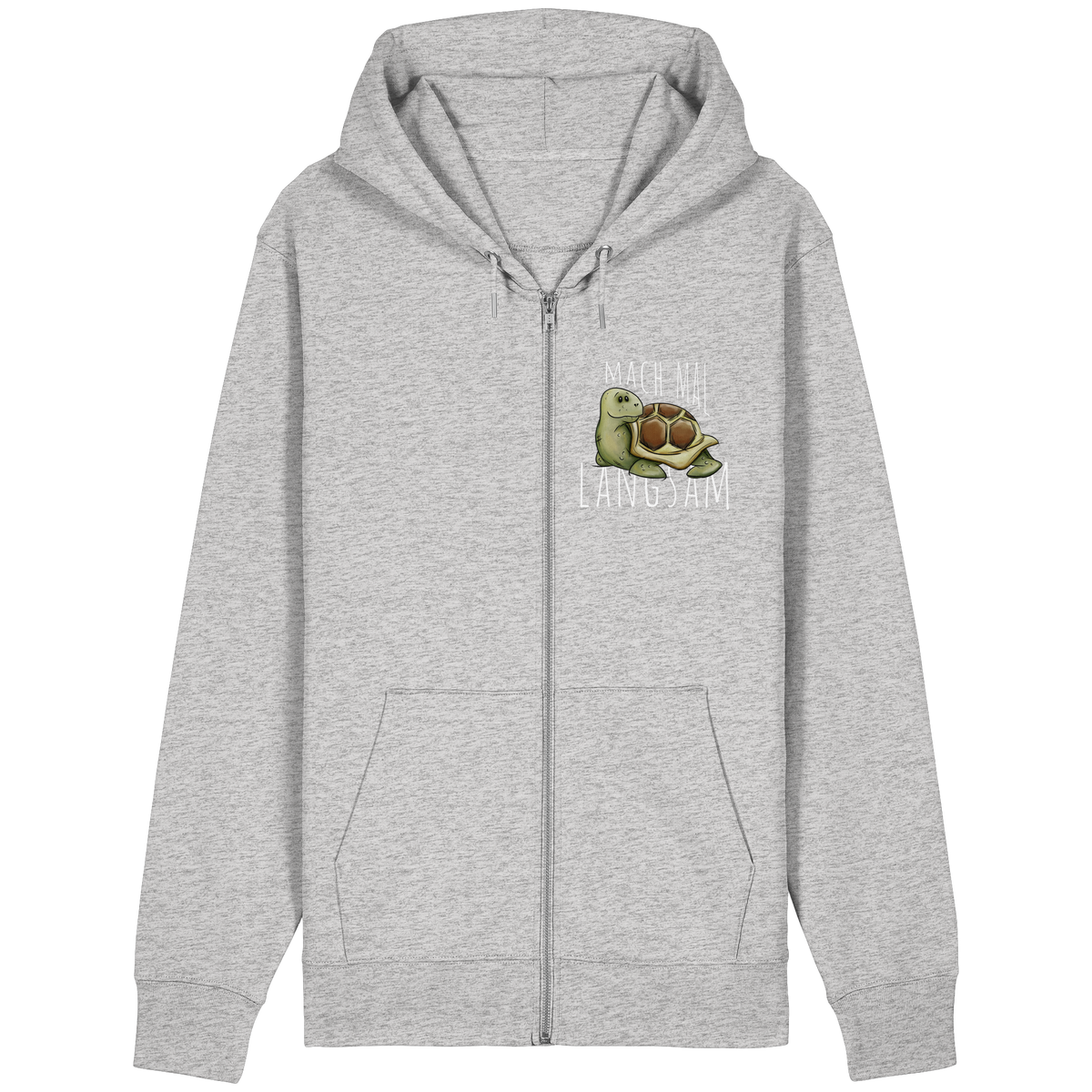 Mach mal langsam Schildkröte - Organic Relaxed Zipper
