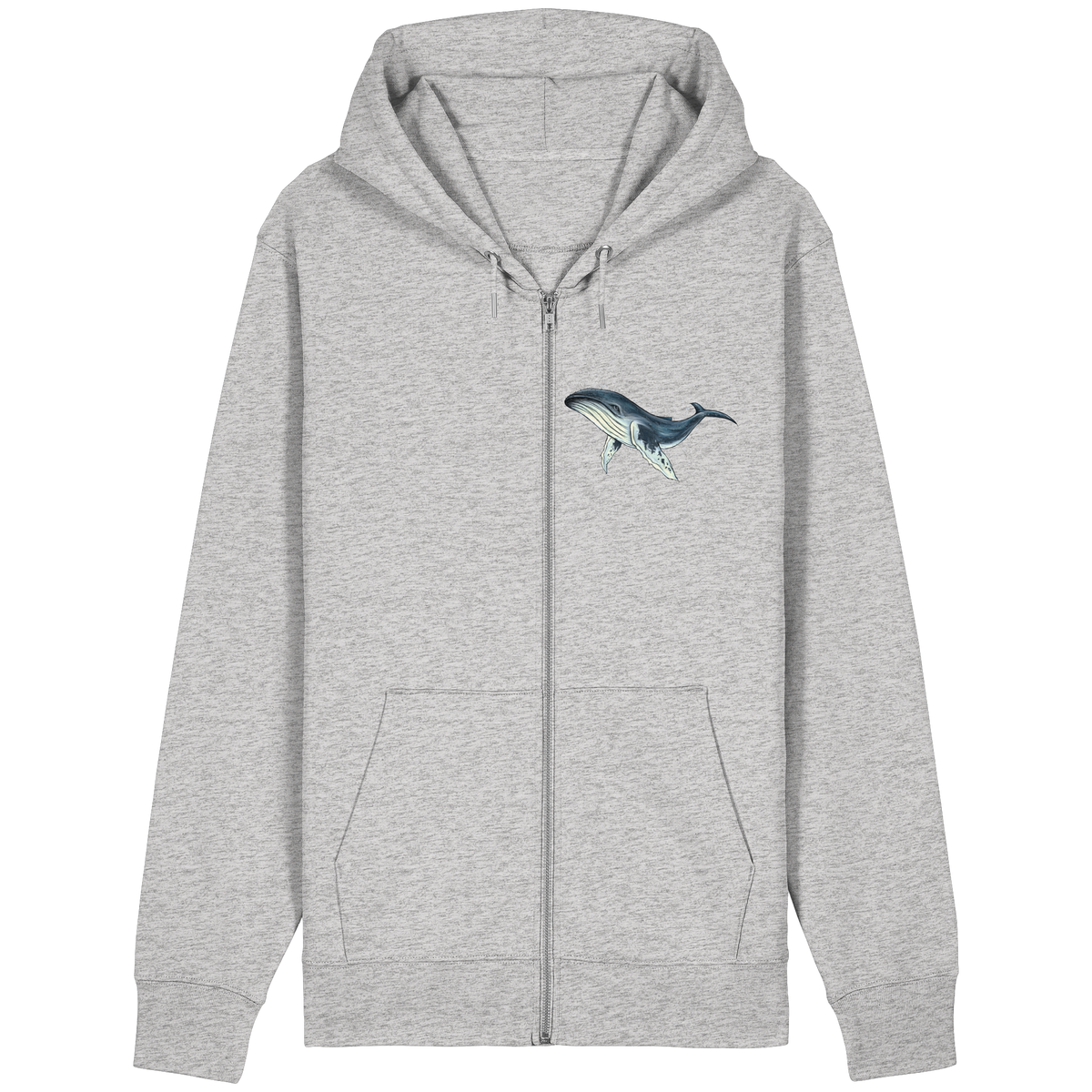 Tiefsee Ozean-Riese Buckelwal - Organic Relaxed Zipper