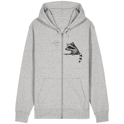 Nope! Frecher verwegener Waschbär - Organic Relaxed Zipper