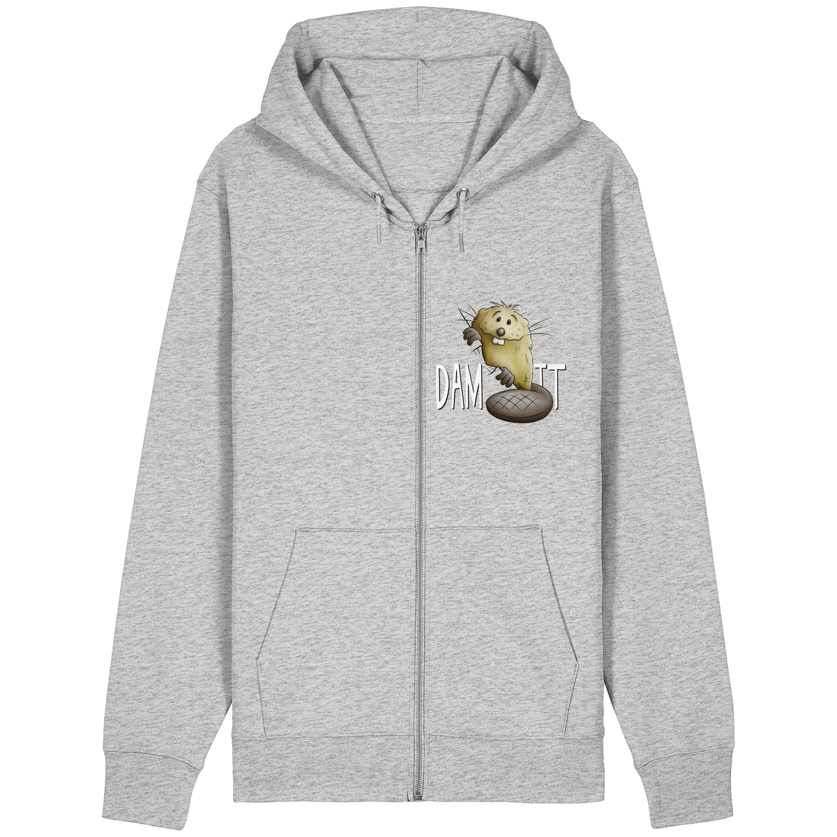 Dam It Verdammt Lustiger Biber - Organic Relaxed Zipper