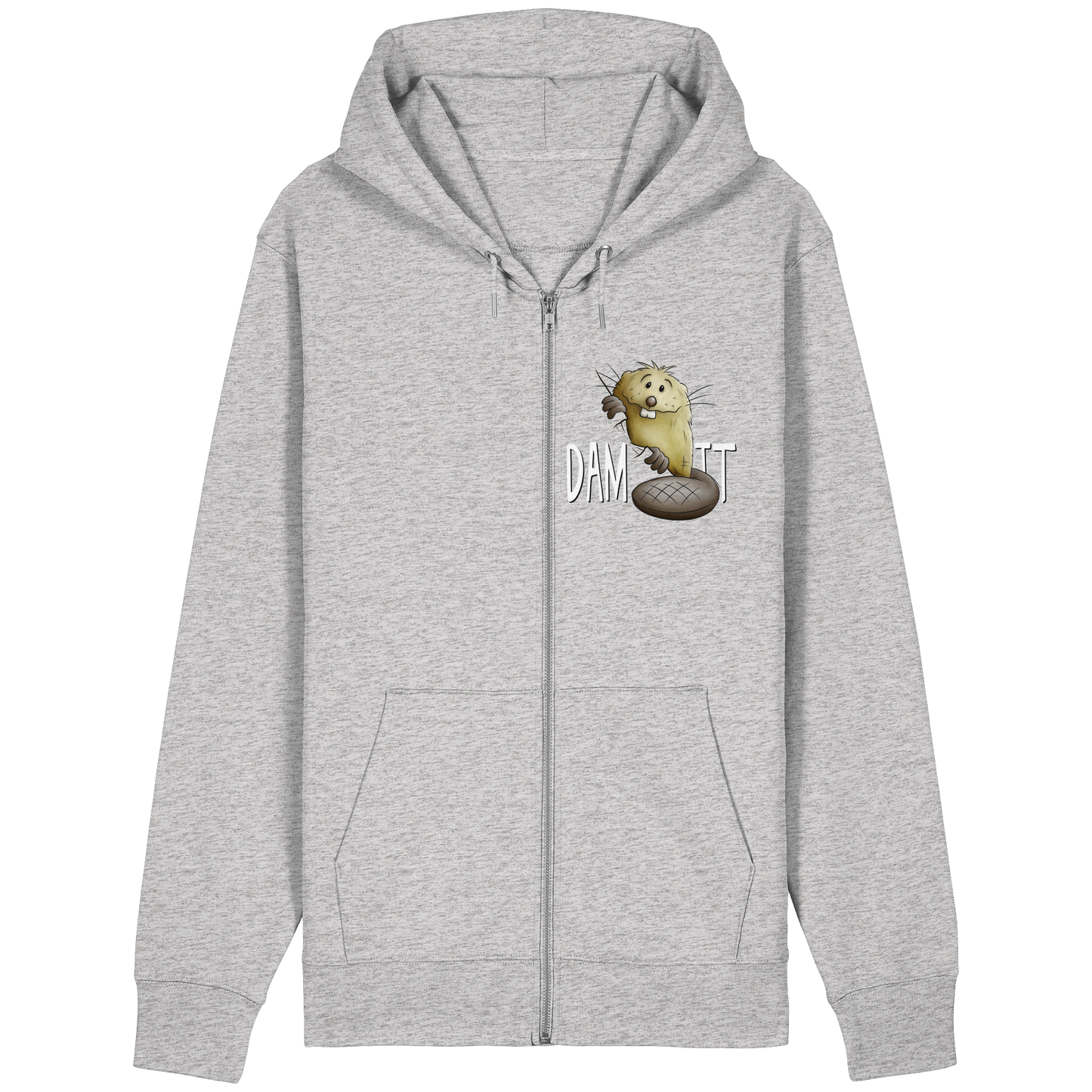 Dam It Verdammt Lustiger Biber - Organic Relaxed Zipper
