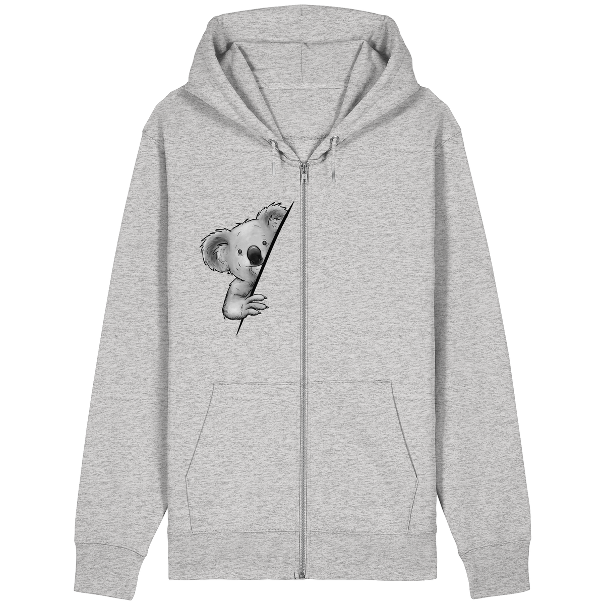Koala Bär Illustration - Organic Relaxed Zipper