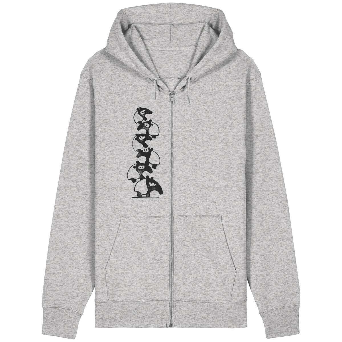 Lustiger Haufen aus Schabracken-Tapiren - Organic Relaxed Zipper