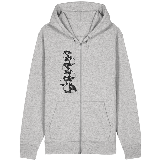 Lustiger Haufen aus Schabracken-Tapiren - Organic Relaxed Zipper