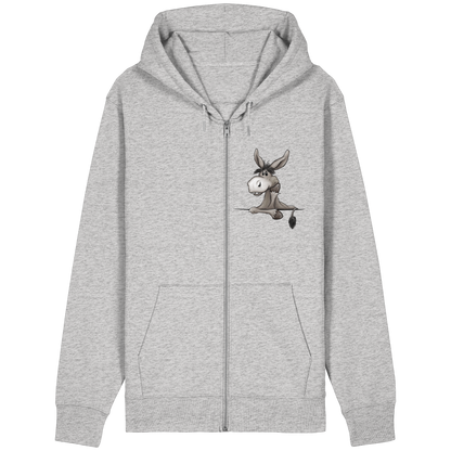 Lustiger lässiger Esel - Organic Relaxed Zipper
