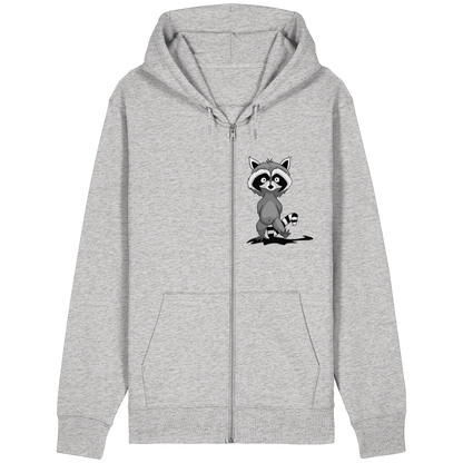 Frecher kleiner Waschbär - Organic Relaxed Zipper