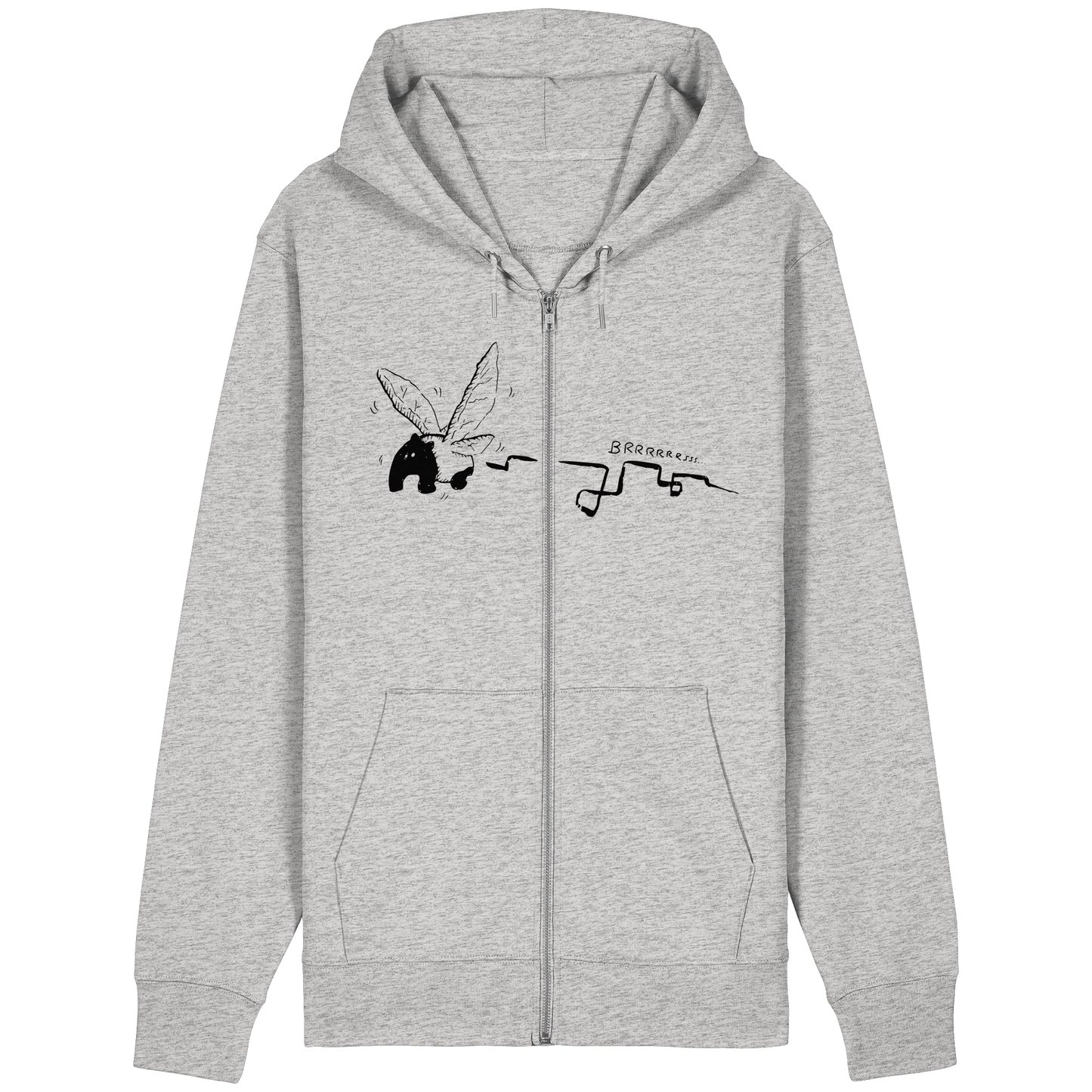 zauberhaft flatternde Tapir Fee - Organic Relaxed Zipper