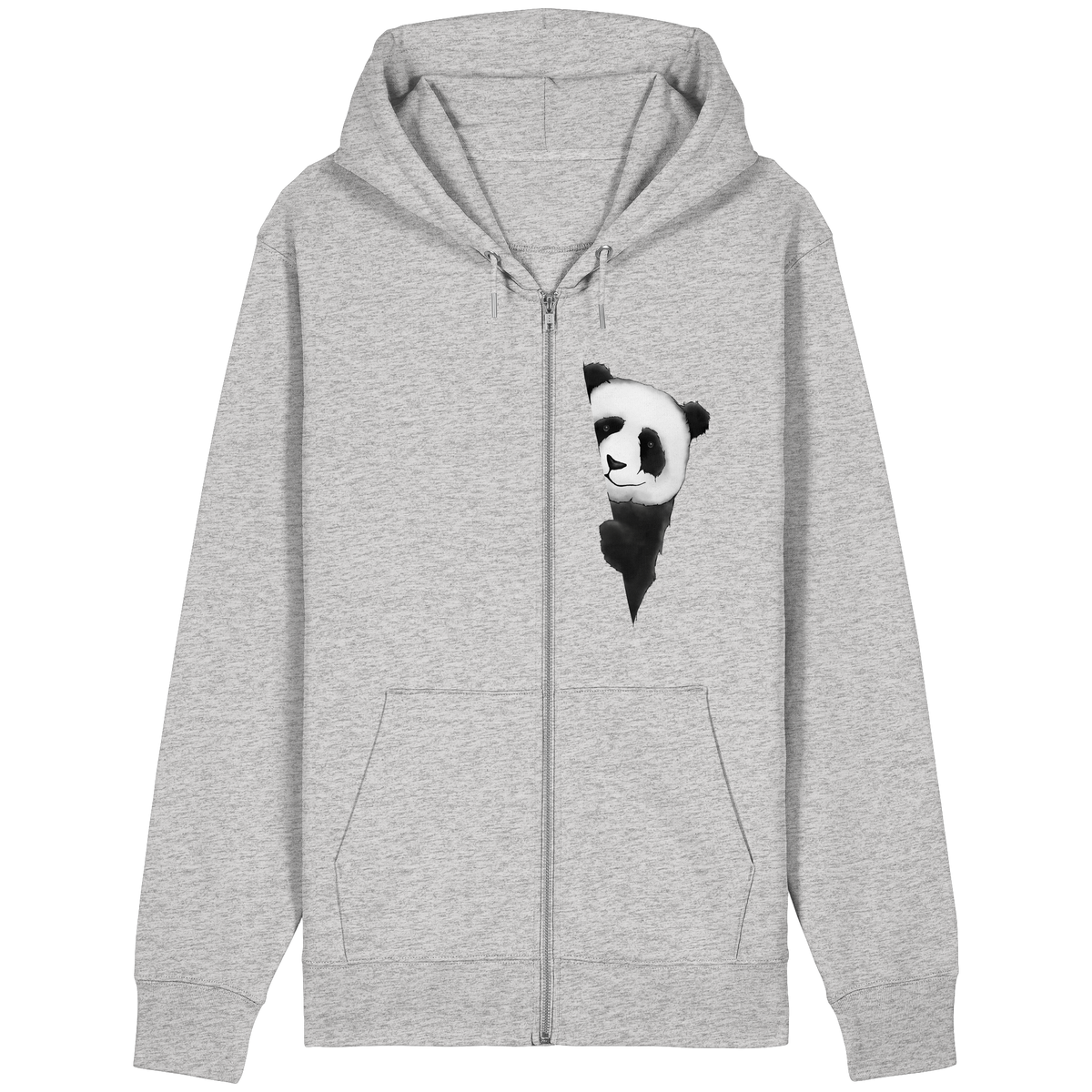 Panda Bär Illustration - Organic Relaxed Zipper