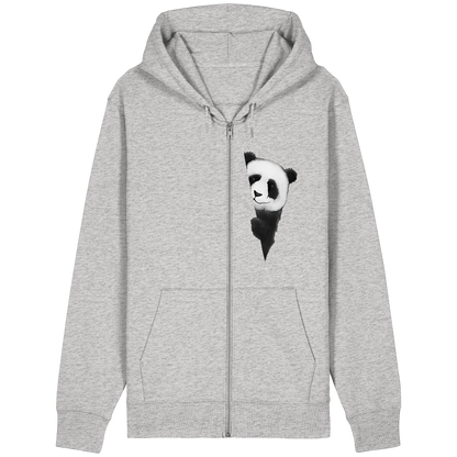 Panda Bär Illustration - Organic Relaxed Zipper
