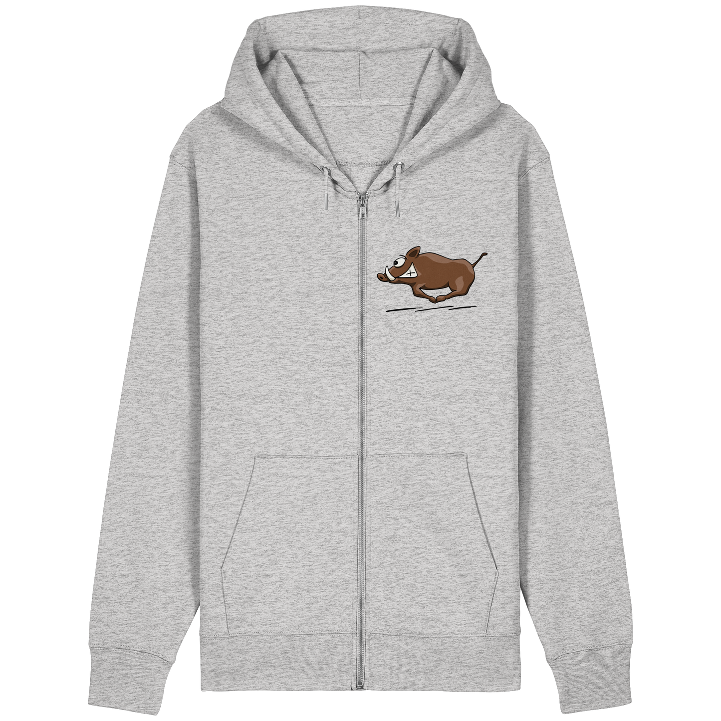 sauwildes Wildschwein | Wildsau  - Organic Relaxed Zipper
