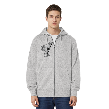 Koala Bär Illustration - Organic Relaxed Zipper