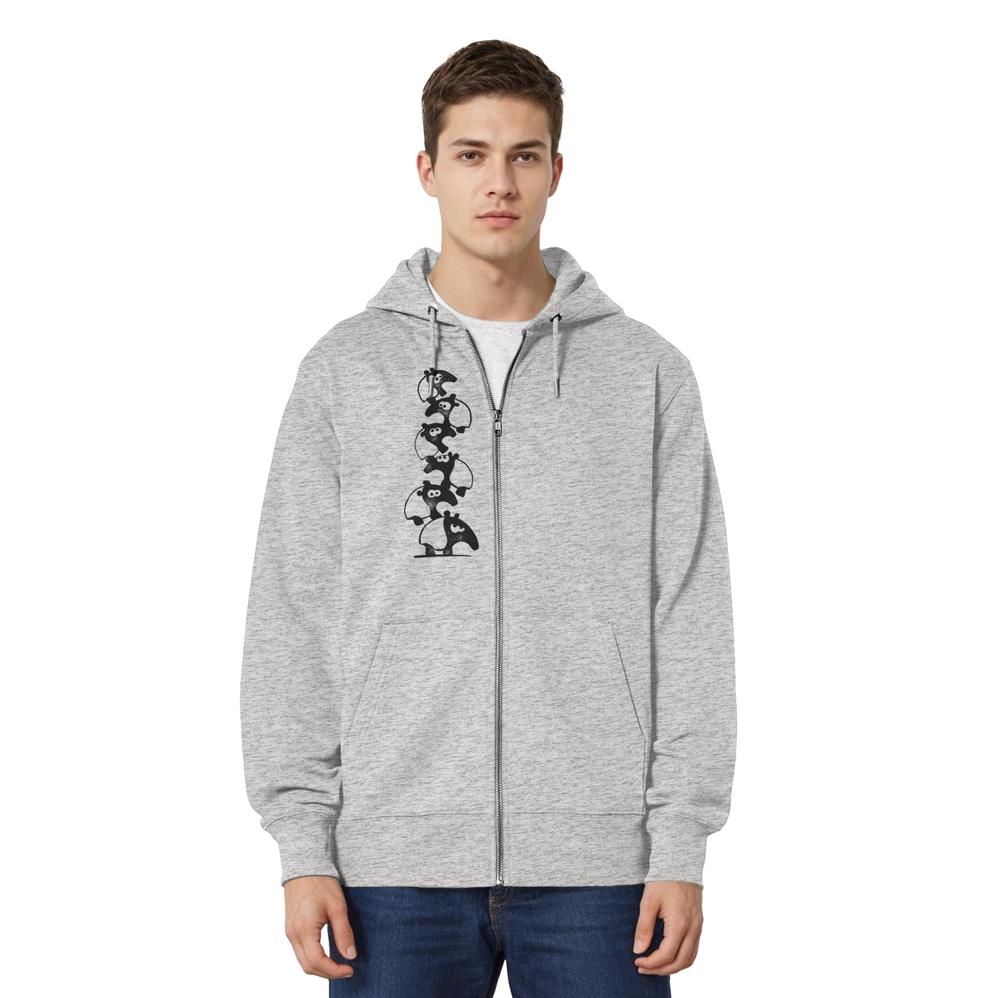 Lustiger Haufen aus Schabracken-Tapiren - Organic Relaxed Zipper
