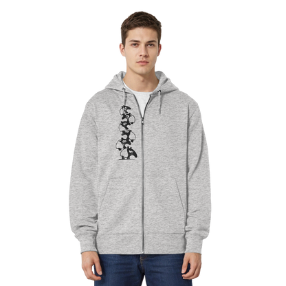 Lustiger Haufen aus Schabracken-Tapiren - Organic Relaxed Zipper