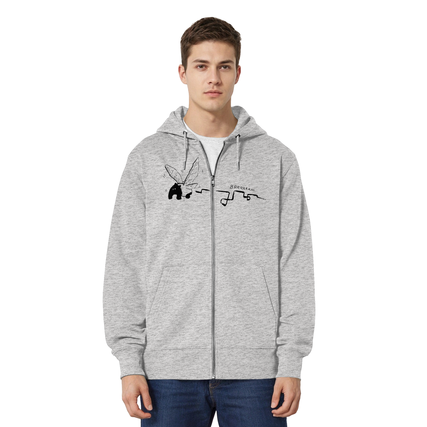 zauberhaft flatternde Tapir Fee - Organic Relaxed Zipper