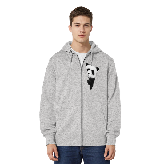 Panda Bär Illustration - Organic Relaxed Zipper