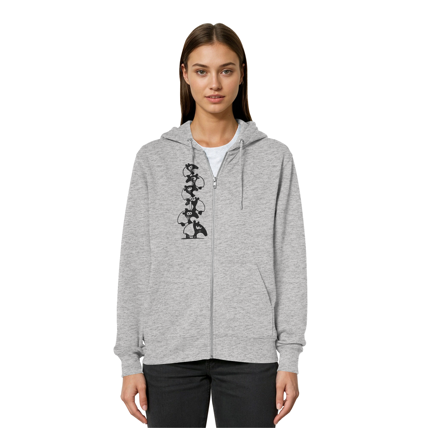 Lustiger Haufen aus Schabracken-Tapiren - Organic Relaxed Zipper