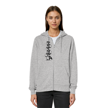 Lustiger Haufen aus Schabracken-Tapiren - Organic Relaxed Zipper