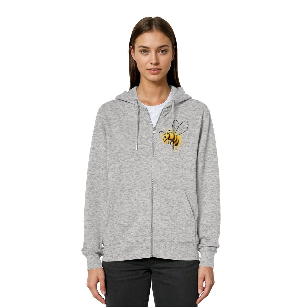 Lässige kleine Honig-Biene - Organic Relaxed Zipper