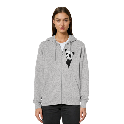 Panda Bär Illustration - Organic Relaxed Zipper