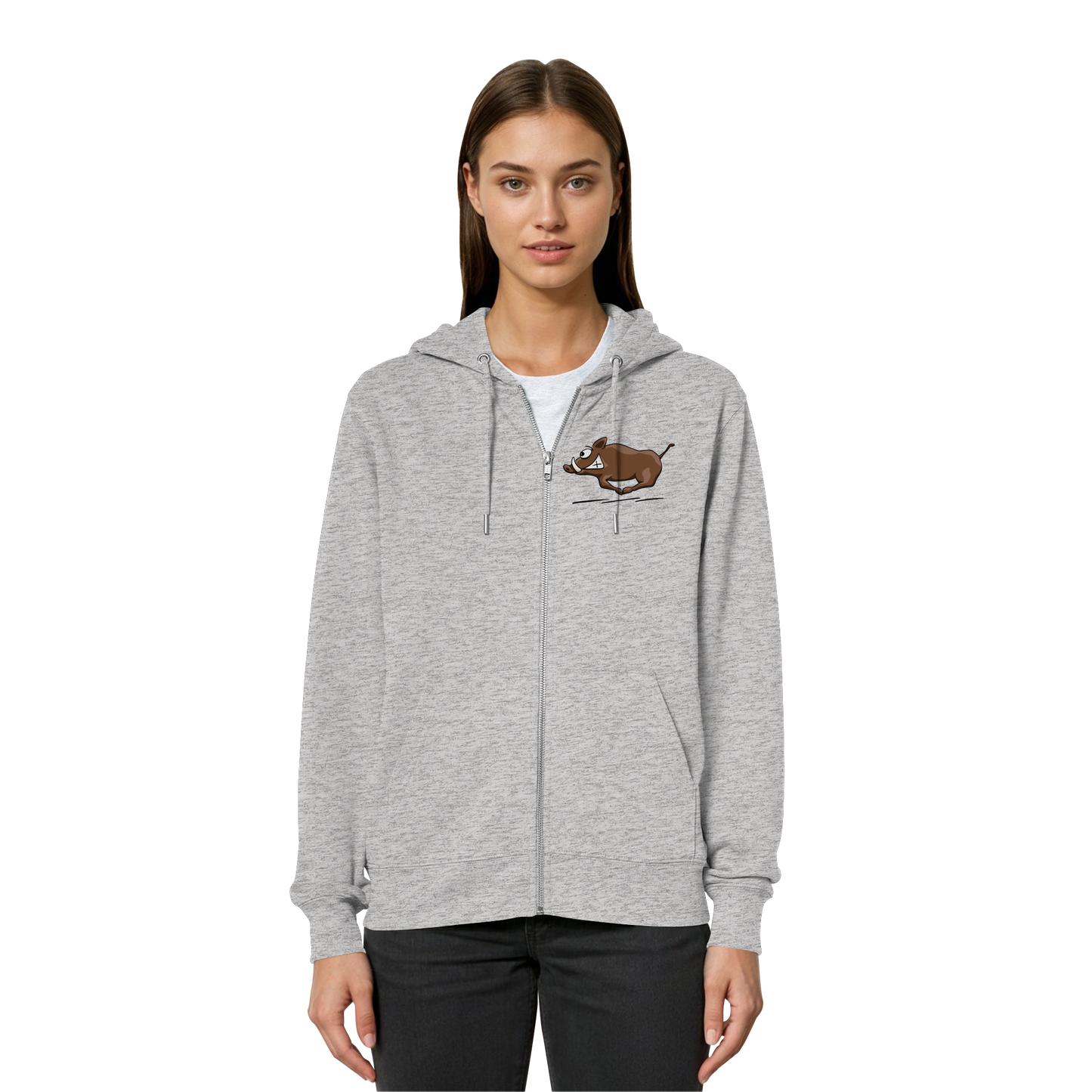 sauwildes Wildschwein | Wildsau  - Organic Relaxed Zipper