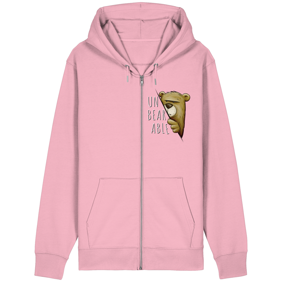 Unbearable – Unerträglich Bär - Organic Relaxed Zipper