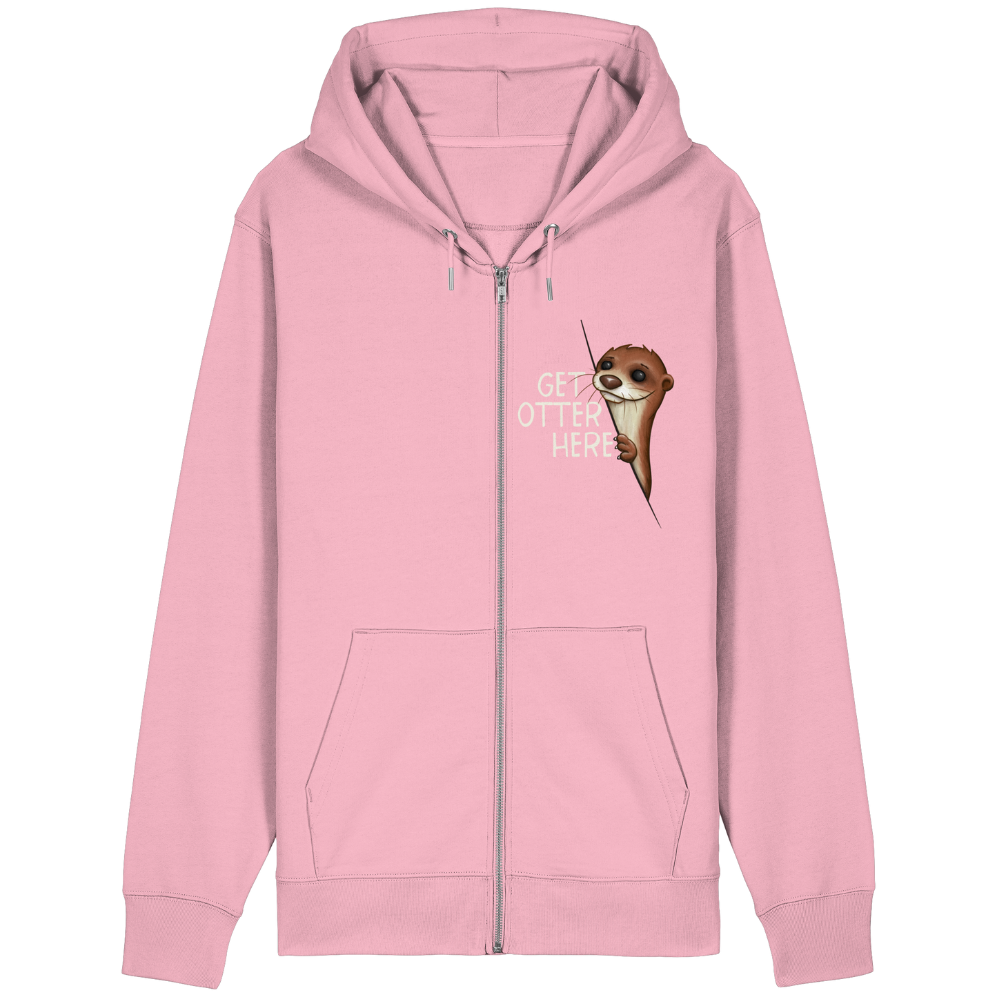 Get Otter Here | Lustiger Otter Kalauer - Organic Relaxed Zipper