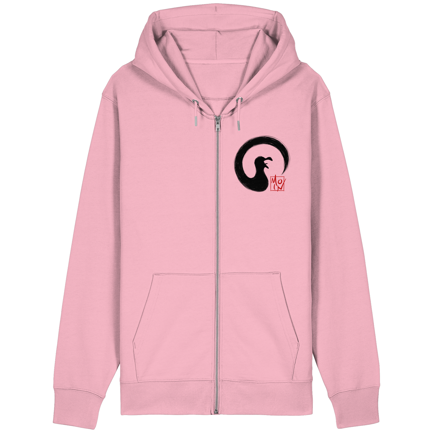 Moin kreischende japanische Enso Möwe - Organic Relaxed Zipper